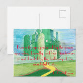 De tovenaar van Oz Art Briefkaart (Voorkant / Achterkant)