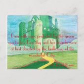 De tovenaar van Oz Art Briefkaart (Voorkant)