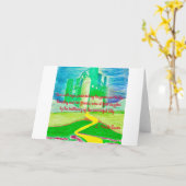 De tovenaar van Oz Art Kaart (Gele Bloem)