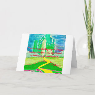 De tovenaar van Oz Art Kaart