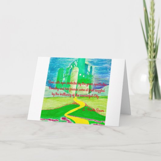 De tovenaar van Oz Art Kaart (Voorkant)