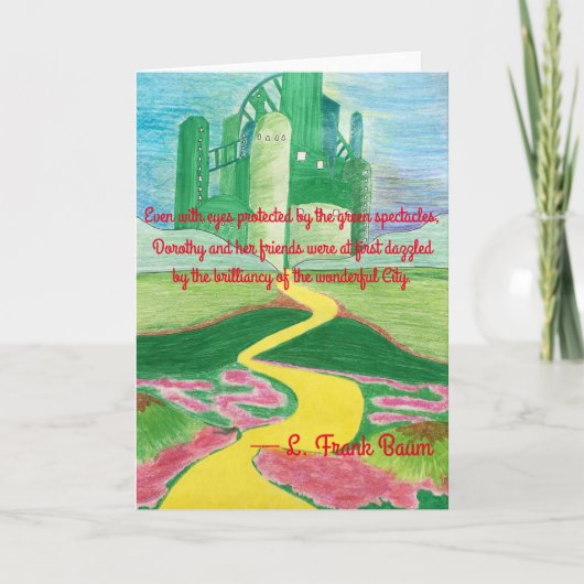 De tovenaar van Oz Art Kaart (Voorkant)