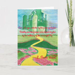 De tovenaar van Oz Art Kaart