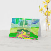 De tovenaar van Oz ArtWork Kaart (Gele Bloem)