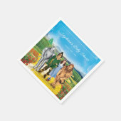 De tovenaar van Oz™ Birthday Napkins Servet (Hoek)