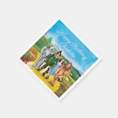 De tovenaar van Oz™ Birthday Napkins Servet (Hoek)