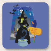 De Tovenaar van Oz™ | De goddeloze heks Bier Onderzetter (Voorkant)