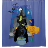 De Tovenaar van Oz™ | De goddeloze heks Douchegordijn (Voorkant)