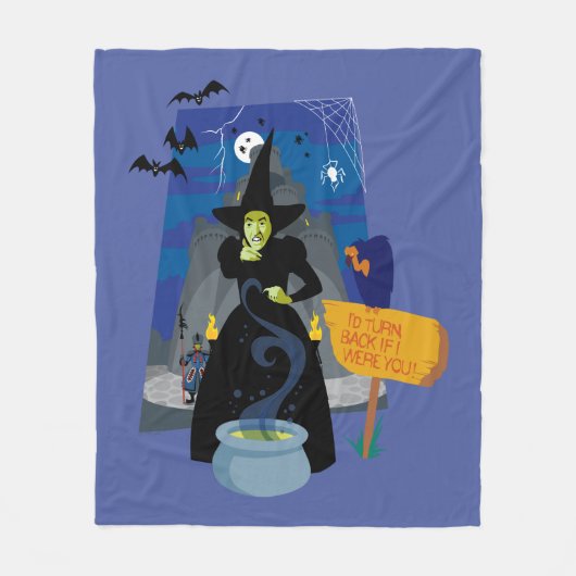 De Tovenaar van Oz™ | De goddeloze heks Fleece Deken (Voorkant)