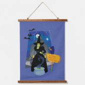 De Tovenaar van Oz™ | De goddeloze heks Hangend Wandkleed (Voorkant)