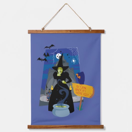De Tovenaar van Oz™ | De goddeloze heks Hangend Wandkleed (Voorkant)