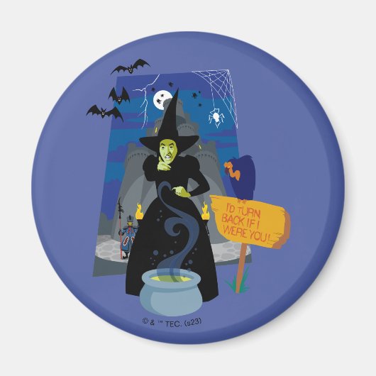 De Tovenaar van Oz™ | De goddeloze heks Magneet (Voorkant)