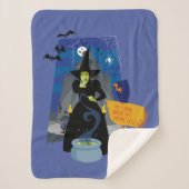 De Tovenaar van Oz™ | De goddeloze heks Sherpa Deken (Voorkant)