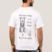 De Tovenaar van Oz - De ware moed T-shirt (Achterkant)