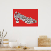 De tovenaar van Oz Doodle Art Poster (Keuken)