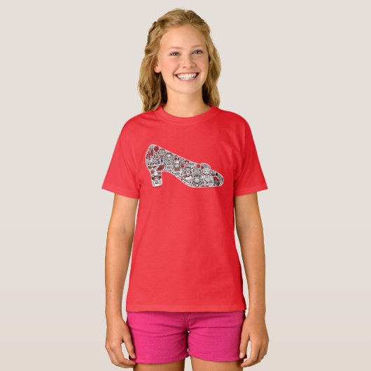 De tovenaar van Oz Doodle Art T-shirt (Voorkant volledig)