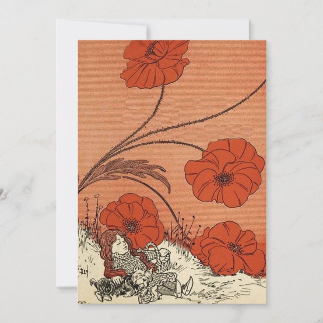 De Tovenaar van Oz Dorothy en Toto in de Poppies (Voorkant)