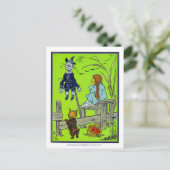 De tovenaar van OZ: Dorothy Gazed Thoughtful Briefkaart (Staand voorkant)