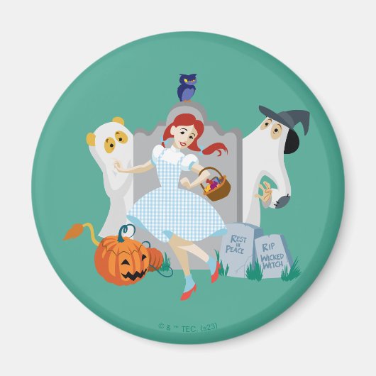 De Tovenaar van Oz™ | Dorothy Halloween Happy Danc Magneet (Voorkant)