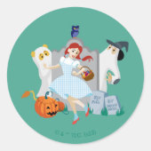 De Tovenaar van Oz™ | Dorothy Halloween Happy Danc Ronde Sticker (Voorkant)