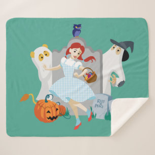 De Tovenaar van Oz™   Dorothy Halloween Happy Danc Sherpa Deken