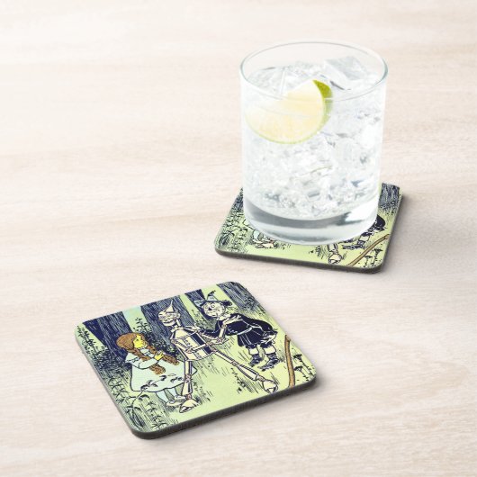 De  Tovenaar van Oz, Dorothy ontmoet de Tinman Bier Onderzetter (Rechterzijde)