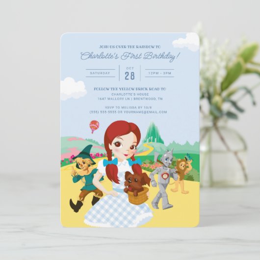 De Tovenaar van Oz Eerste Uitnodiging van de Dag v (Staand voorkant)