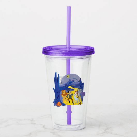 De Tovenaar van Oz™ | Halloween spookbos Acryl Drinkbeker (Voorkant)