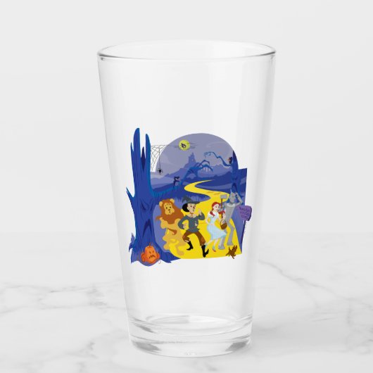 De Tovenaar van Oz™ | Halloween spookbos Glas (Voorkant)