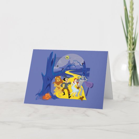 De Tovenaar van Oz™ | Halloween spookbos Kaart (Voorkant)