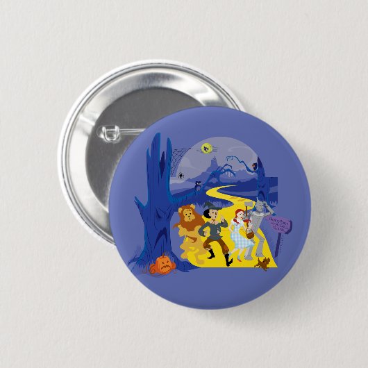 De Tovenaar van Oz™ | Halloween spookbos Ronde Button 5,7 Cm (Voorkant /achterkant)