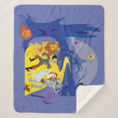 De Tovenaar van Oz™ | Halloween spookbos Sherpa Deken (Voorkant)