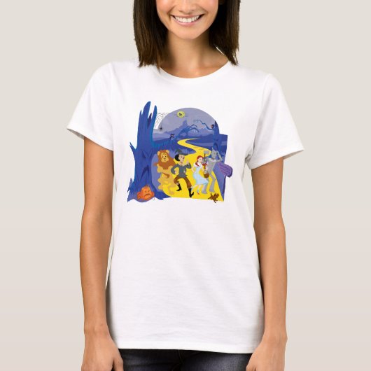 De Tovenaar van Oz™ | Halloween spookbos T-shirt (Voorkant)