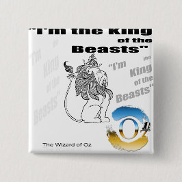 De tovenaar van Oz - illustratie Ronde Button 5,7 Cm