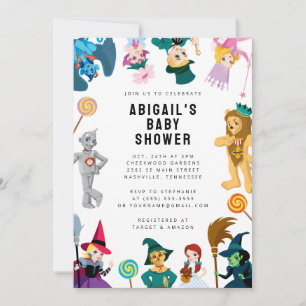 De Tovenaar van Oz Karakter Baby shower Kaart