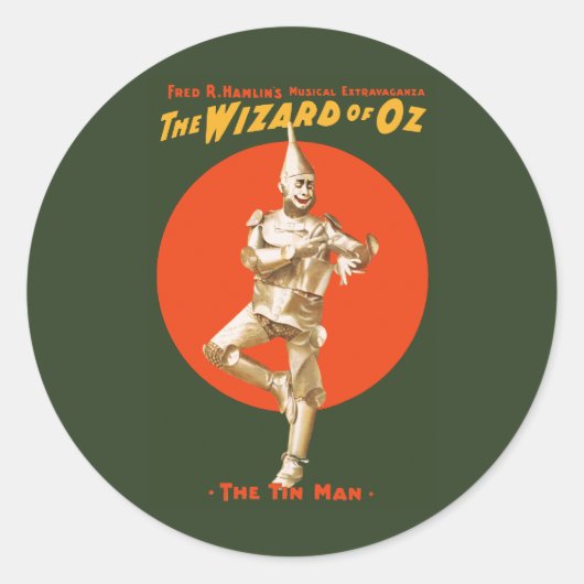 De tovenaar van Oz Musical Extravaganza Ronde Sticker (Voorkant)