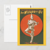 De tovenaar van Oz Musical - het Man van de Tin Briefkaart (Voorkant / Achterkant)
