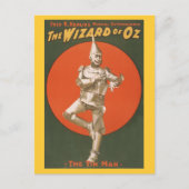 De tovenaar van Oz Musical - het Man van de Tin Briefkaart (Voorkant)