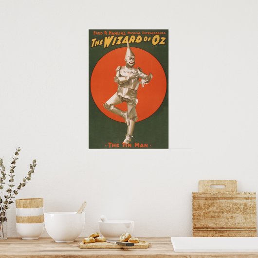 De tovenaar van Oz Musical - het Man van de Tin Poster (Keuken)