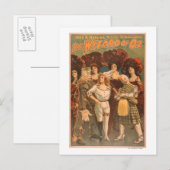 "De tovenaar van Oz" Musical Theater Poster #1 Briefkaart (Voorkant / Achterkant)