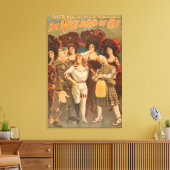 "De tovenaar van Oz" Musical Theater Poster #1 Canvas Afdruk (Insitu (Woonkamer))