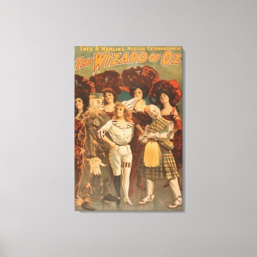 "De tovenaar van Oz" Musical Theater Poster #1 Canvas Afdruk (Voorkant)