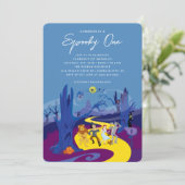 De Tovenaar van Oz | Spooky One Halloween Verjaard Kaart (Staand voorkant)