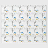 De tovenaar van Oz-tin-hout - illustratie Cadeaupapier (Vlak)