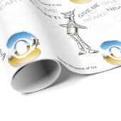 De tovenaar van Oz-tin-hout - illustratie Cadeaupapier (Rol Hoek)