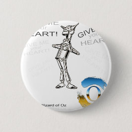 De tovenaar van Oz-tin-hout - illustratie Ronde Button 5,7 Cm