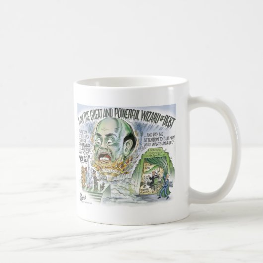 De tovenaar van Schuld Koffiemok (Rechts)