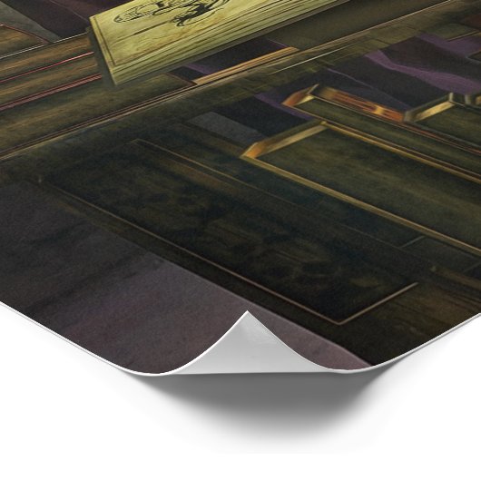 De tovenares gooit haar spelletje. poster (Hoek)