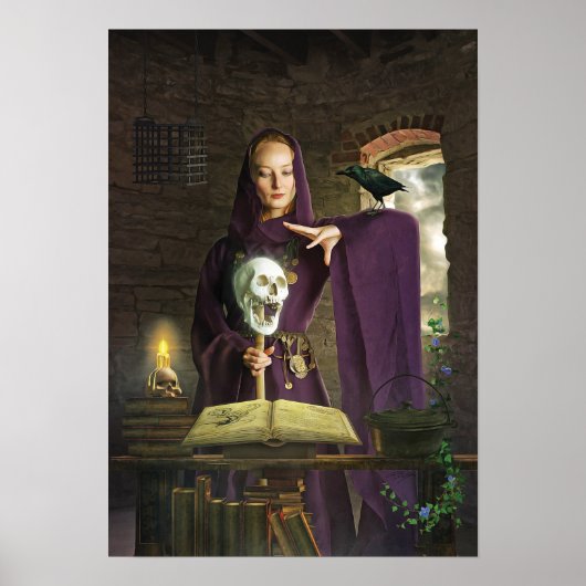 De tovenares gooit haar spelletje. poster (Voorkant)