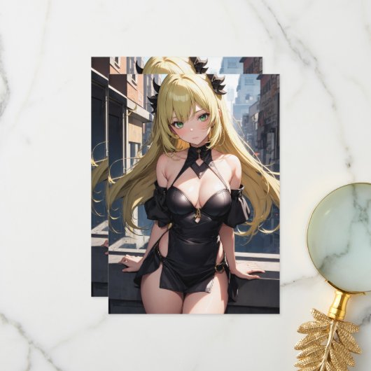 De tovenares van Midnight Bedankkaart (Voorkant / Achterkant in situ)